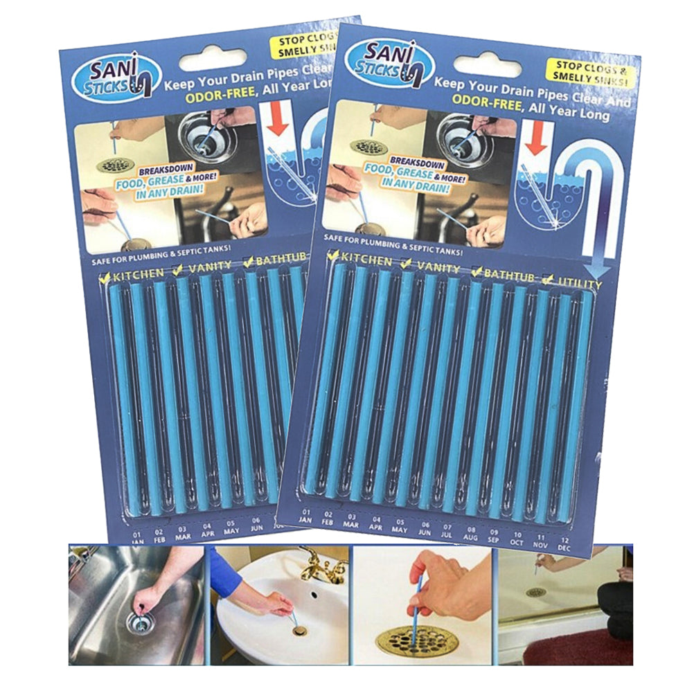 Drain Sticks For Sinks, Disposals, Bath Tubs, And Toilets