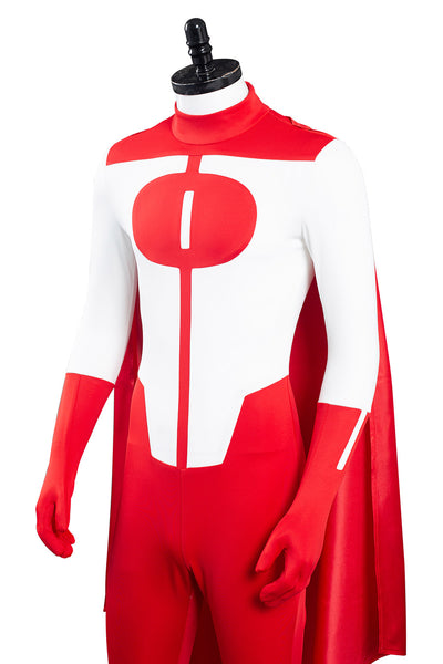Omni-Man Cosplay Costume Men's Anime Jumpsuit Superhero Battle Suit Halloween Carnival Fancy Dress Red