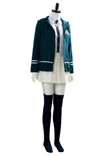 Chiaki Nanami Cosplay Costume Women Japanese High School Uniform Halloween Sailor Fancy Dress Full Set