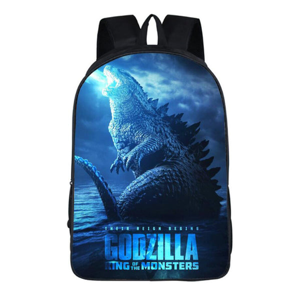 Godzilla Backpack, King of Monsters Kids Rucksack School Bag Lightweight Dayback for Travel, Outdoor - Godzilla Fans Gift