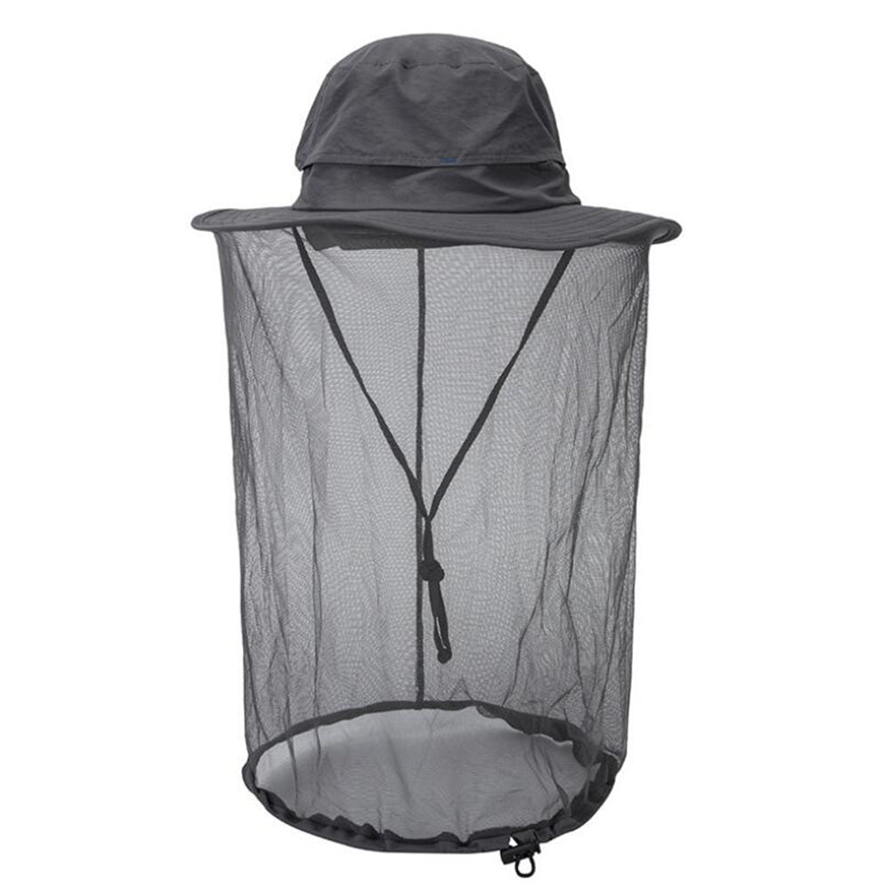 Mosquito Head Net Hat Sun Hat Insect-proof & Dust-proof Anti-bee Mesh Net Hat for Men & Women Outdoor Camping Fishing Hiking