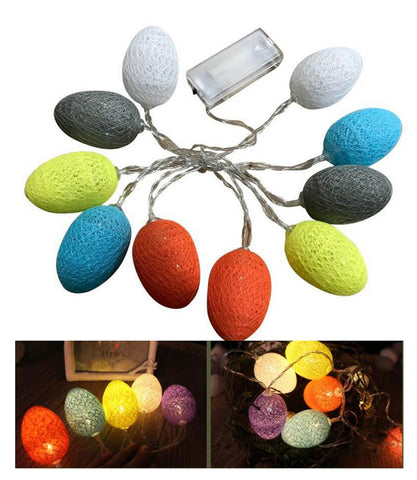 6ft Easter LED Egg String Lights with 10 Bulbs Party Decorative Lights