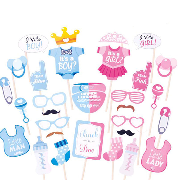 39 Pack Baby Shower Party Supplies Kits Boy or Girl Banner Balloon Oh Baby Neutral Baby Shower Decorations Set