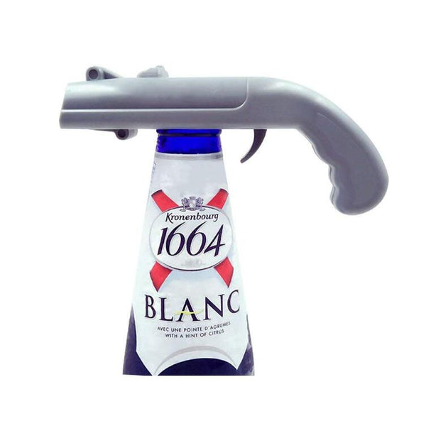 Gun Bottle Opener Cap Launcher Shooter for Beer Openers - Shoots Over 5 Meters