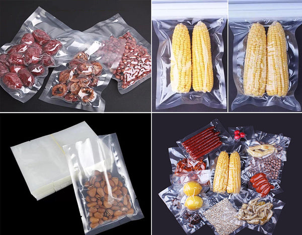 100 Pieces 4'' x 6'' Small Vacuum Sealer Bags Food Storage Bags Opening Mouth Transparent Bag