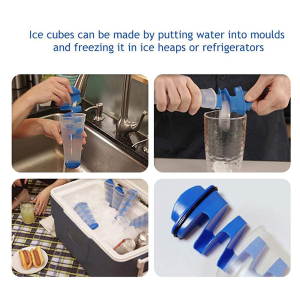 Ice Mighty Freeze Cube Molds Ice Popsicle Molds Silicone Ball Maker (A Set of 3)