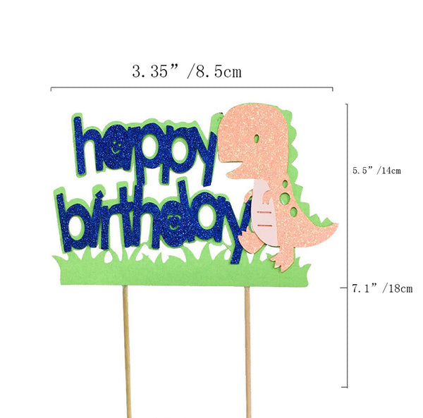 Dinosaur Cake Toppers Decor for Baby Shower Birthday Party