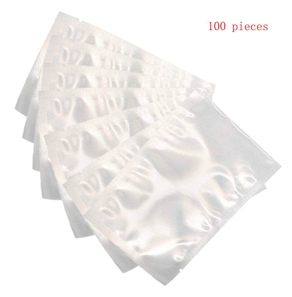 100 Pieces 4'' x 6'' Small Vacuum Sealer Bags Food Storage Bags Opening Mouth Transparent Bag