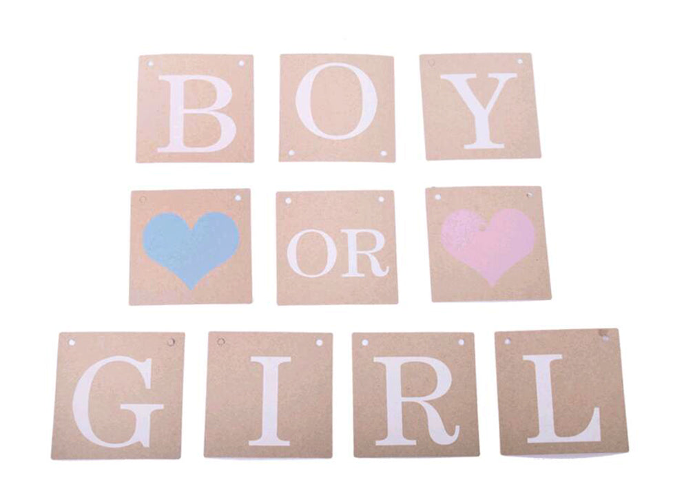 Baby Shower Party Supplies Kits Boy or Girl What Will It Bee Banner Oh –  Noveltyfanshop