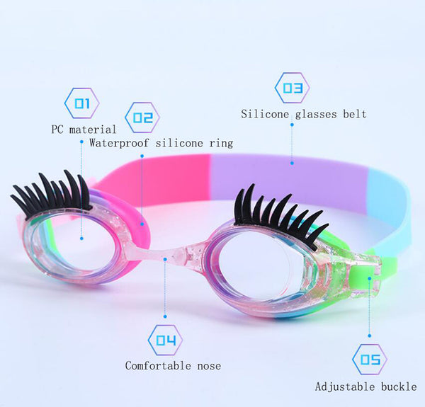 No Leak Non-Slip Anti-UV Anti-Fog Swimming Goggles Silicone Glasses for Kids