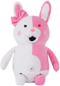 Monomi Rabbit Plush Toy Pink and White Monokuma Monobear Soft Stuffed Plush Doll Pillow Gift 25cm